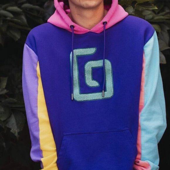 2021 Limited Edition Karl Jacobs Colorblock Hoodie Unisex Size S - Picture 1 of 8